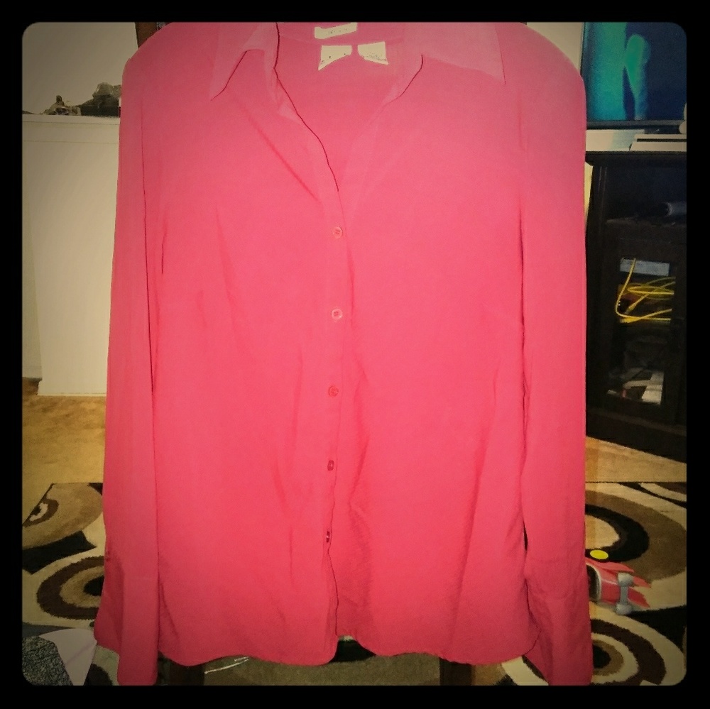 Red Button Up Shirt
